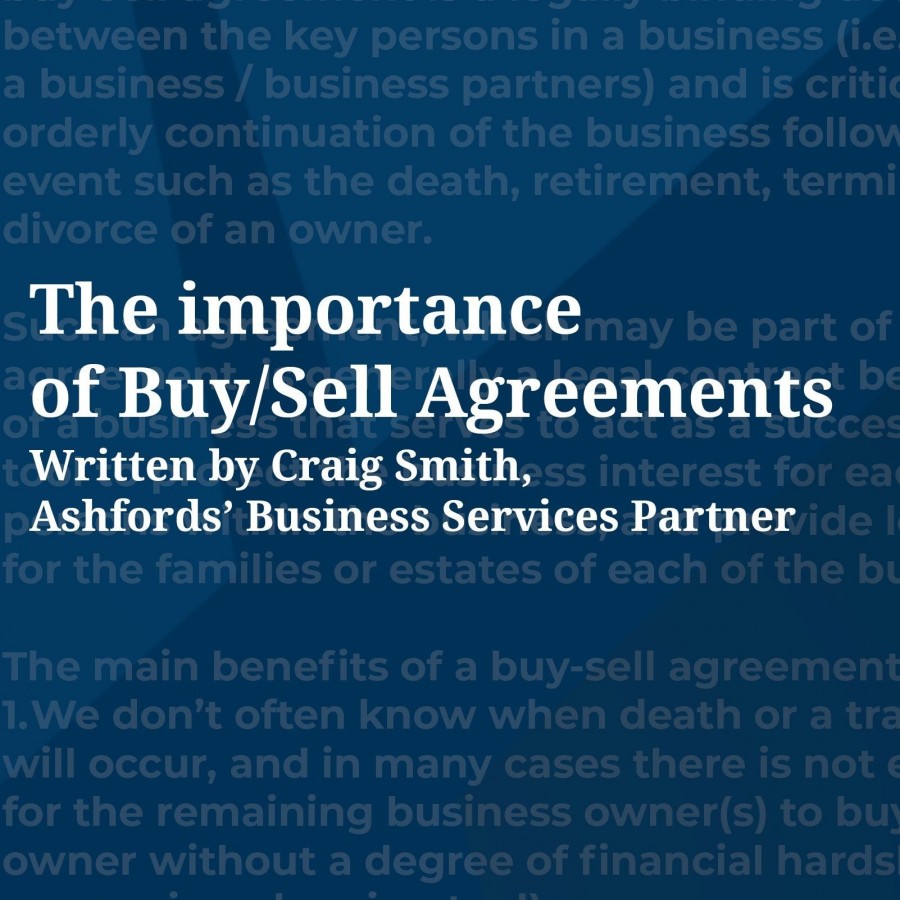 The Importance of Buy/Sell Agreements
